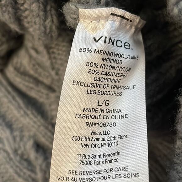 Vince Cable Knit Merino Wool Cardigan Sweater - Picture 6 of 6